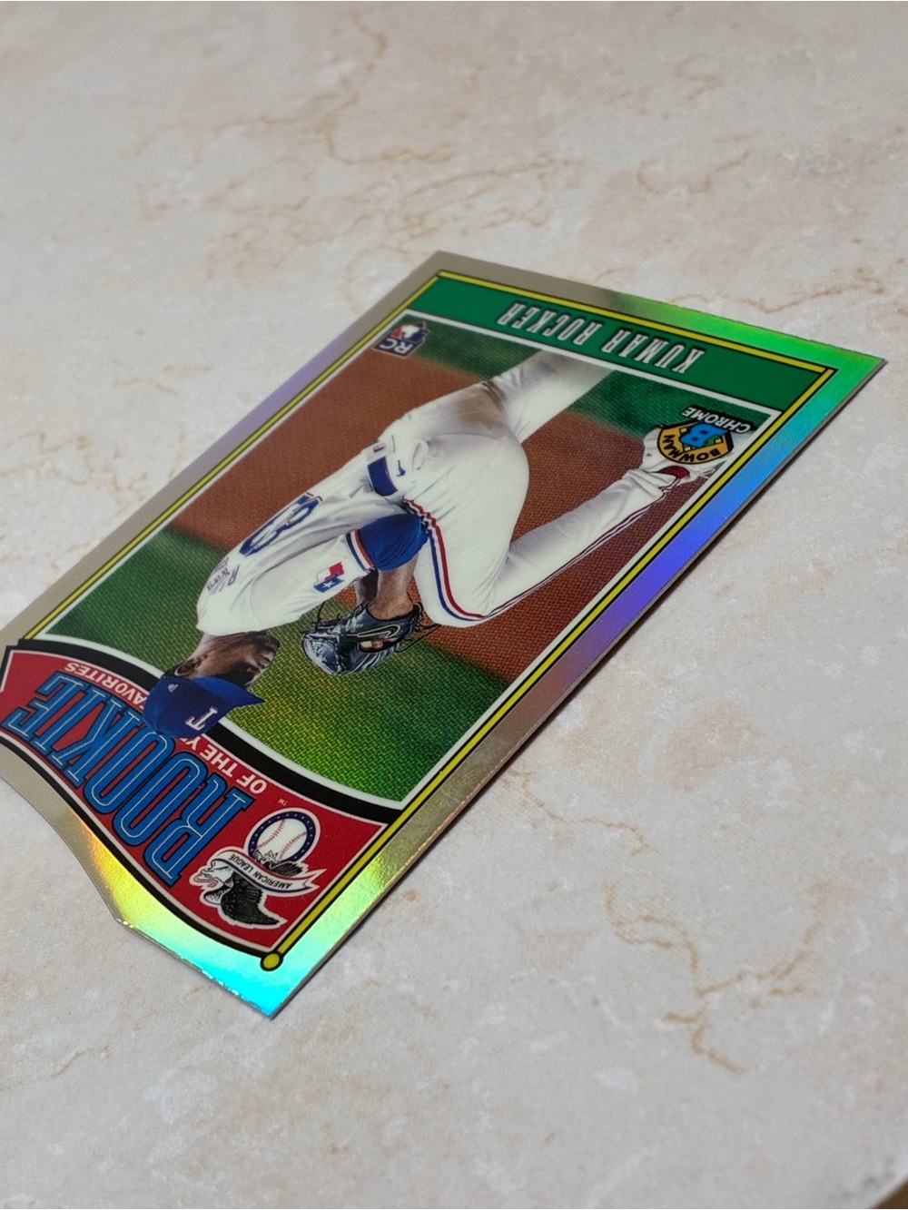 Kumar Rocker Rookie Die-cut Refractor Baseball Card - Picture 4 of 7